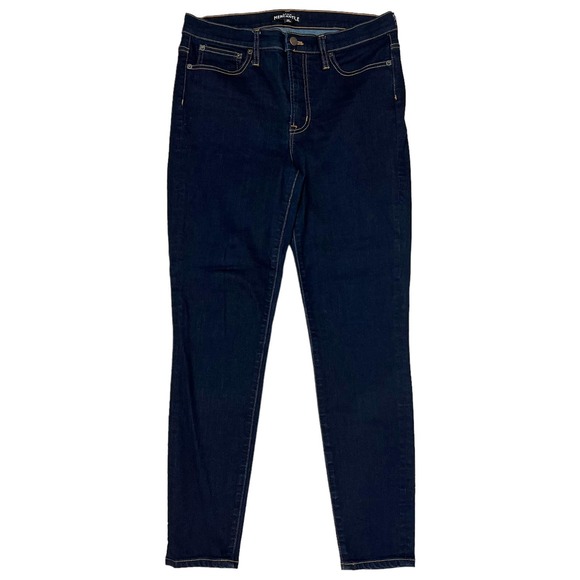 J. Crew Mercantile Skinny Jeans Size 30 Dark Wash Blue Stretch High Rise Women's - Picture 1 of 6